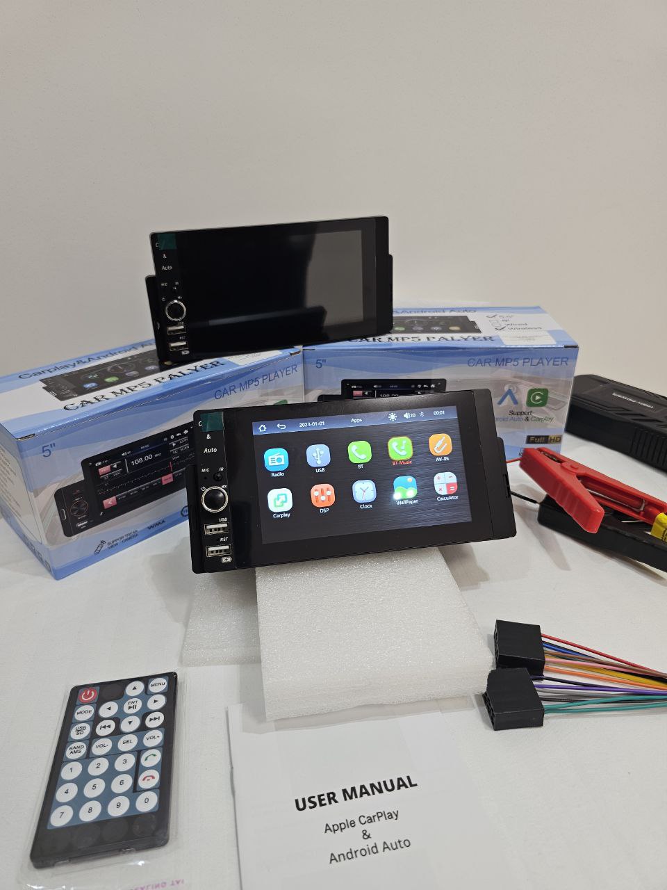 شاشة سيارة ذكية MP5 بحجم 5 إنش CarPlay & Bluetooth
