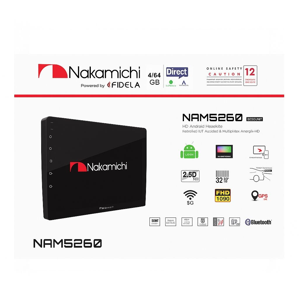 🚗🔥 حوّل سيارتك إلى شاشة ذكية متكاملة مع شاشة NAKAMICHI ذاكرة 4GB RAM + 64GB ROM